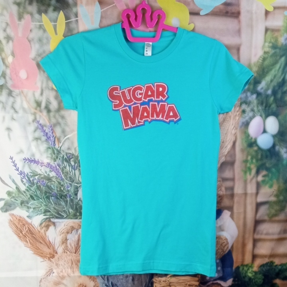🥨🍒 Sugar Mama Turquoise T-Shirt